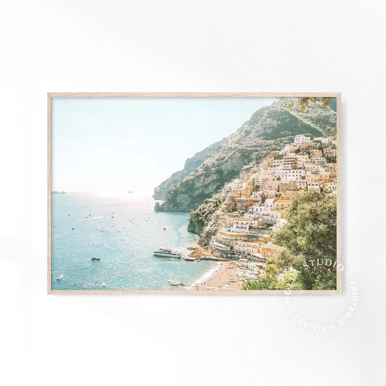 Positano Beach Wall Art Amalfi Coast Photography Printable Print N