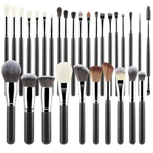 Professional Makeup Brush Set, 30 Pieces, High-Quality Synthetic Fiber Makeup Brushes, Eyeshadow and Foundation Brushes
