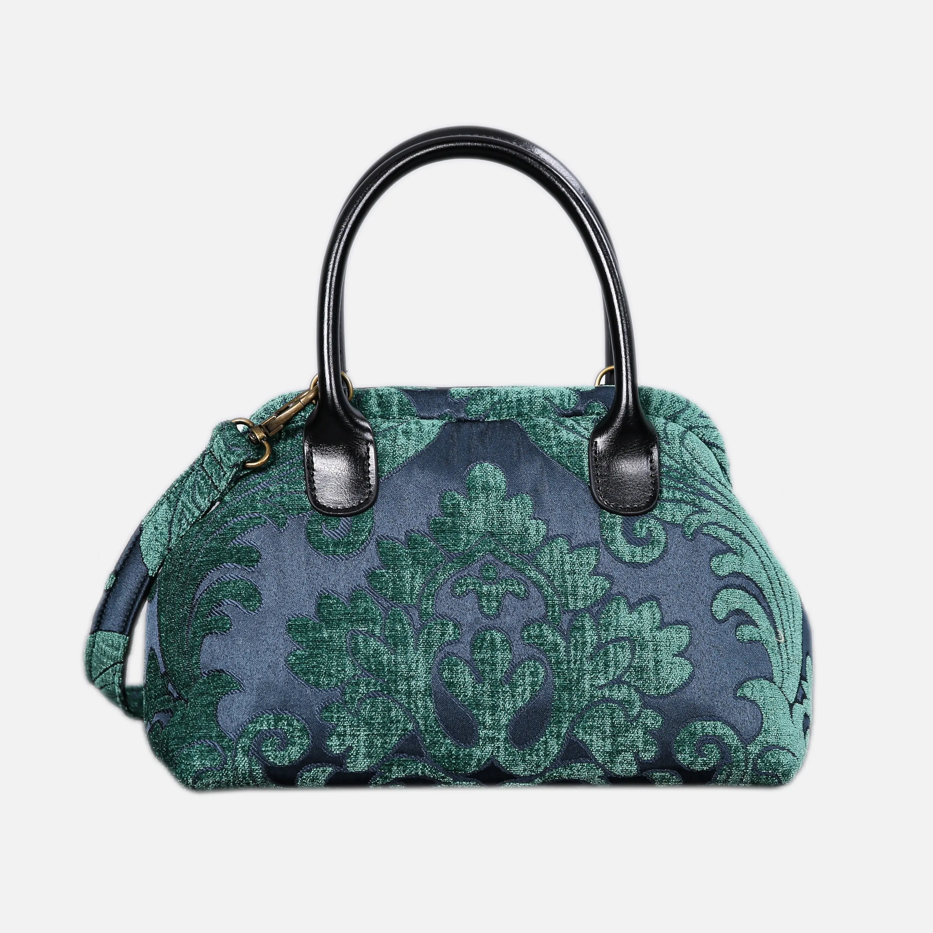 Queen Hunter Green Carpet Satchel