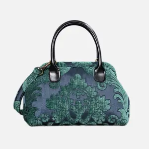 Queen Hunter Green Carpet Satchel