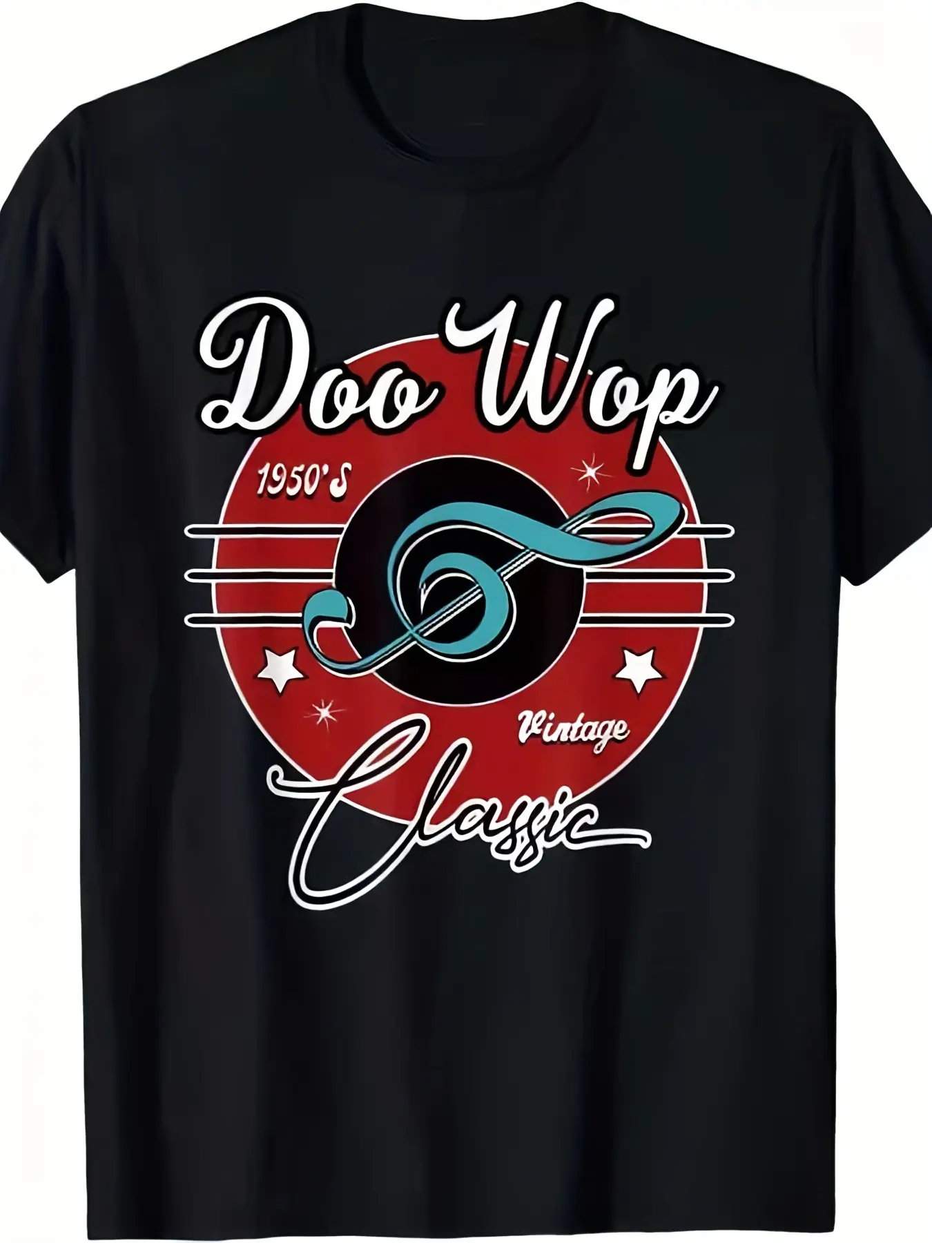 NWT Men'S Vintage 1950s Doo Wop Retro Rockabilly T unisex soft cotton short sleeve t shirt, vintage graphic casual tee for men women teens, perfect birthday holiday gift for camping travel gym daily street  wear
