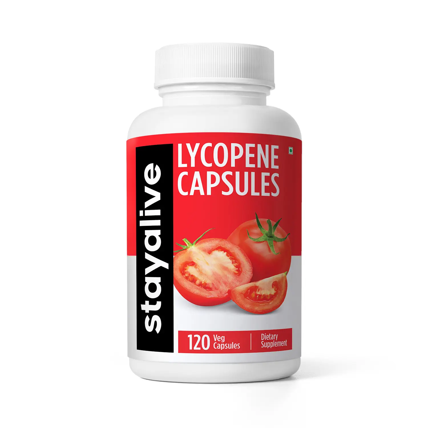 STAY ALIVE Lycopene Capsules, 60mg Natural Tomato Extract Powder, 120 Pills, Vegan, Non-GMO & Gluten-Free Carotenoid Supplement