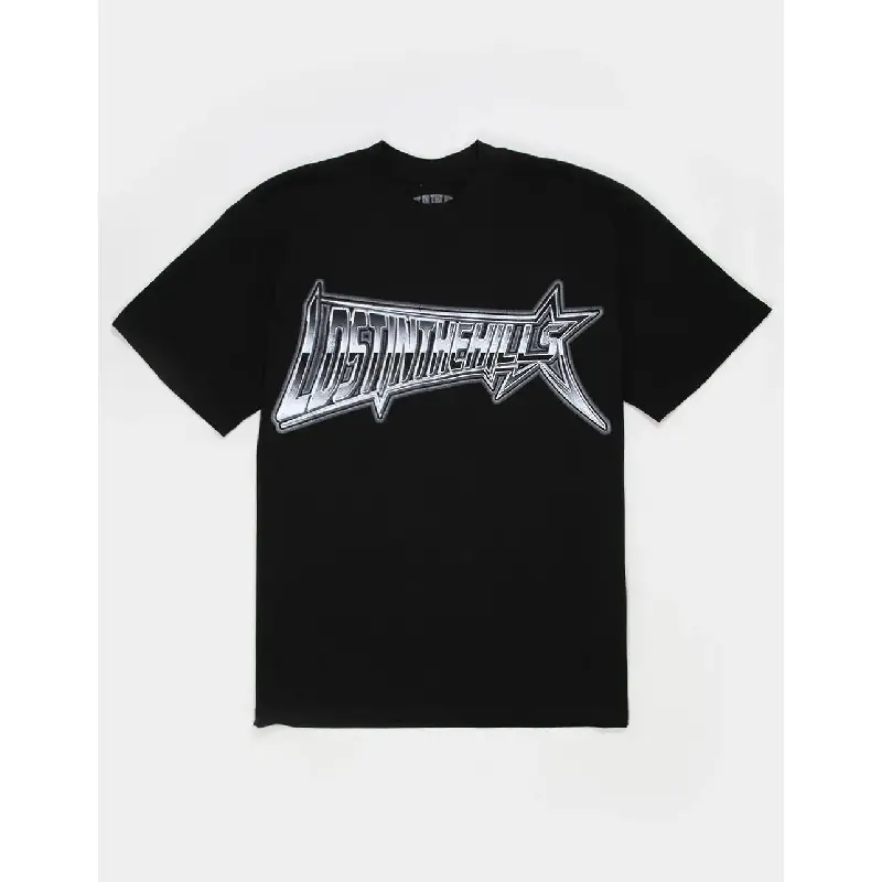 'Lost in the Hills' Graphic T-Shirt, Unisex Casual 100% Cotton Crewneck Shortsleeve Top for Outdoor Streetwear, Menswear