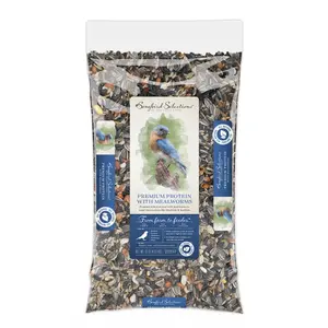 212 MAIN Global Harvest Foods 10 lbs High Protein Large Bag Songbird Selections Wild Bird Food, Mealworm Mix for Chickadees & Nuthatches