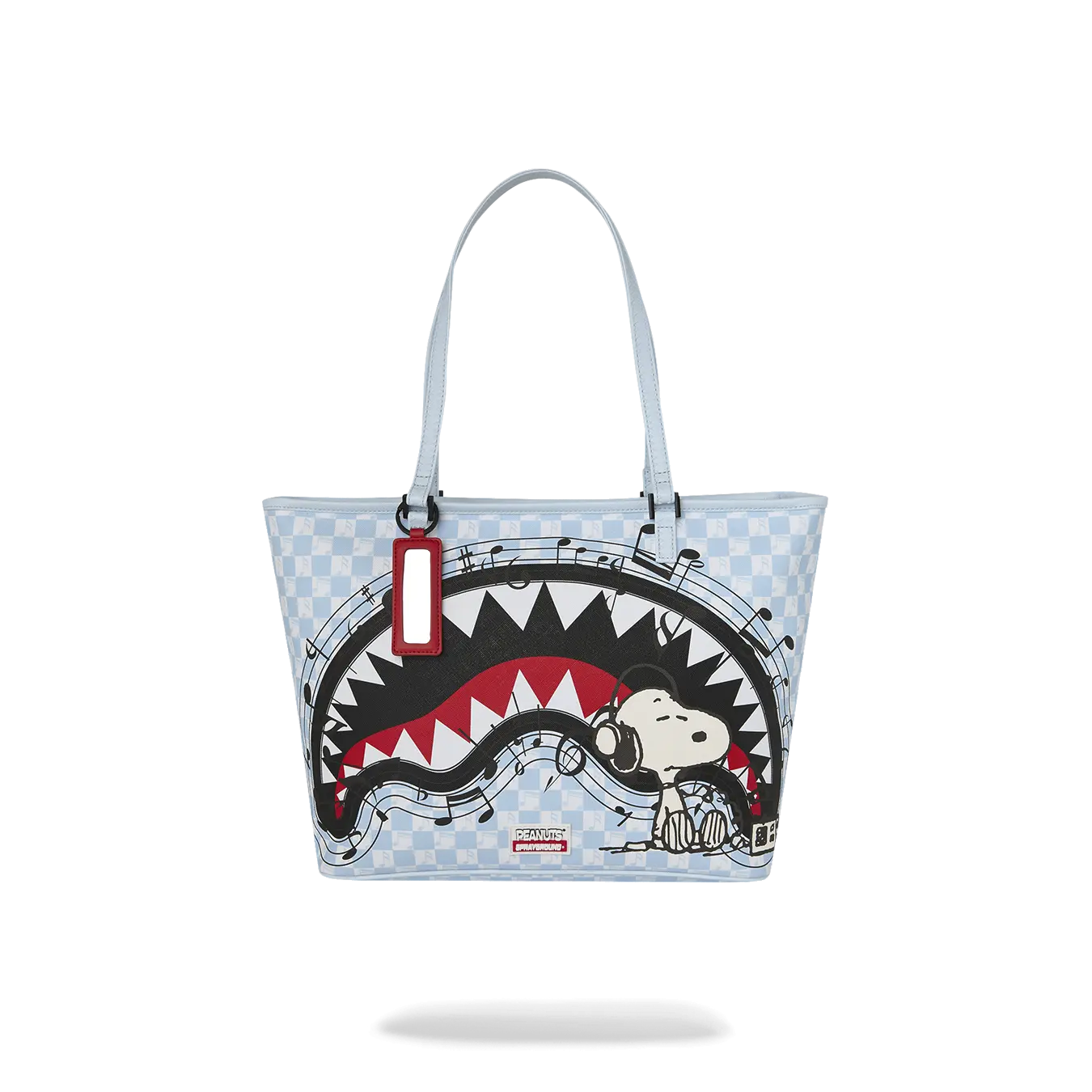 PEANUTS SNOOPY TUNED UP & TUNED OUT TOTE
