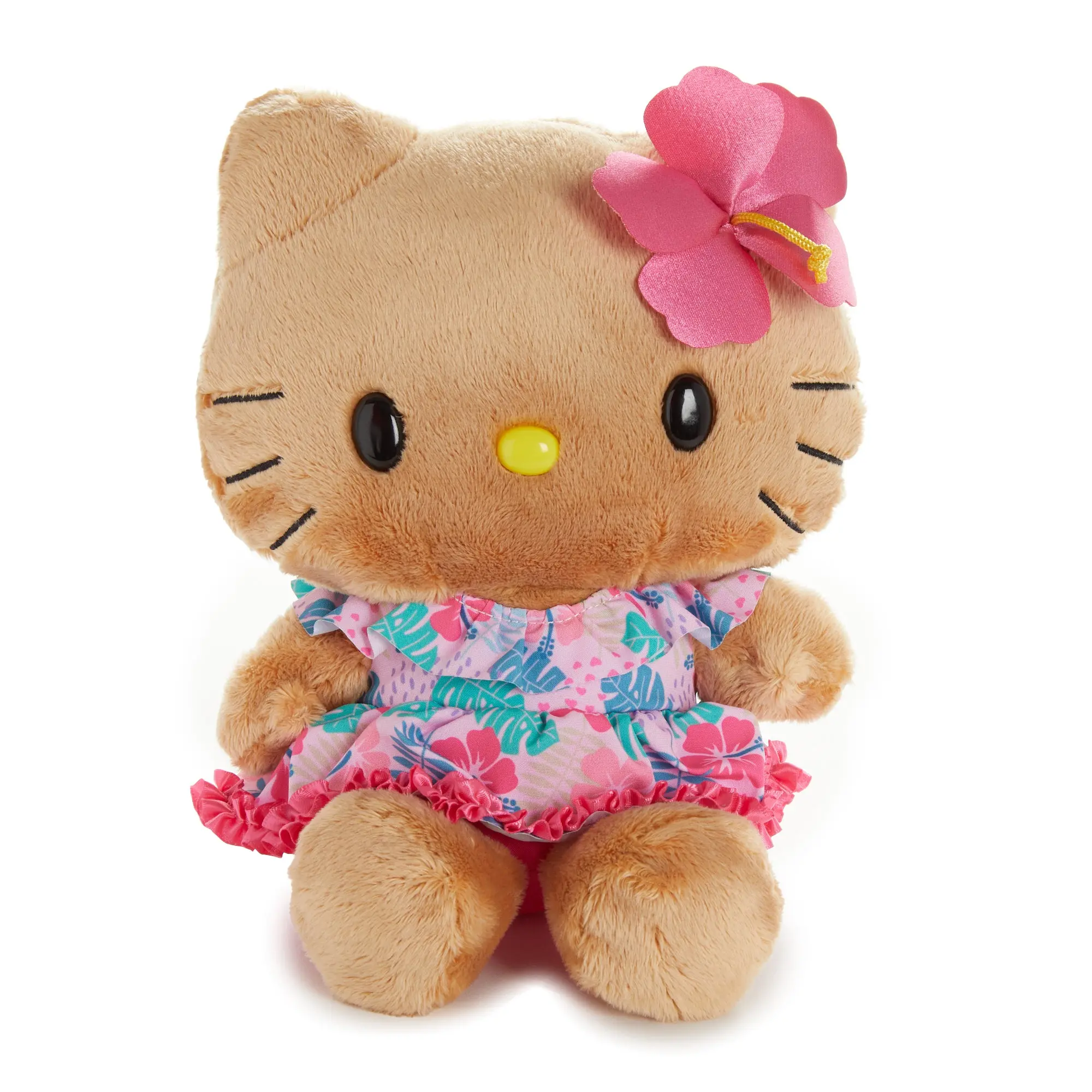 Hello Kitty 8" Tan Plush (Island Hibiscus Series) Hello Kitty 8" Tan Plush (Island Hibiscus Series)