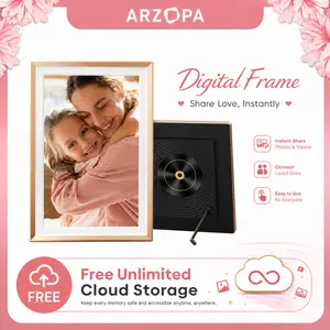 ARZOPA 14.0' Digital Picture Frame Quick & Easy Setup Over WiFi - Free App Free Unlimited Cloud Storage Best Digital Frame for Gifting Family Friends Couples Nostalgic Memories Display Decor