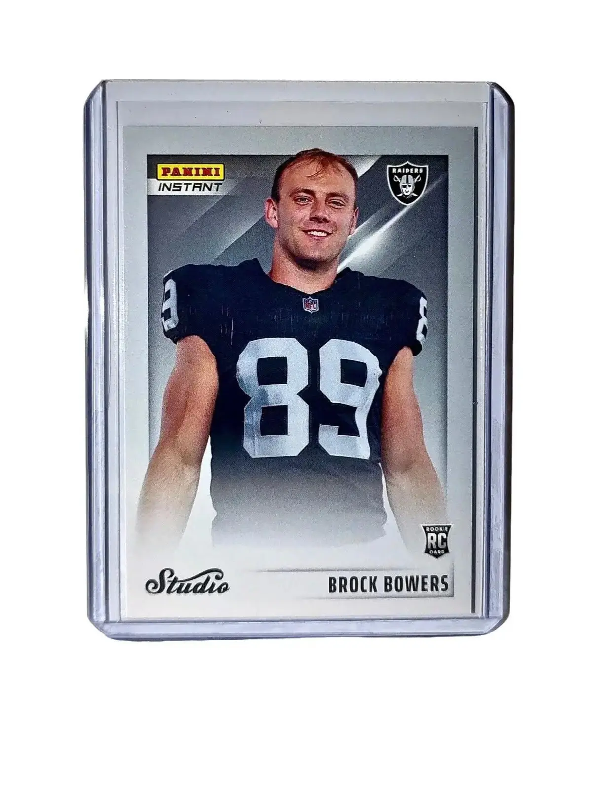 Brock Bowers 2024 Panini NFL Studio Rookies #37 Card Las Vegas Raiders 1/1672