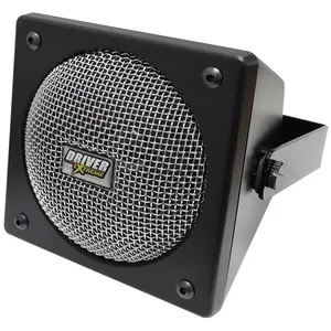 212 MAIN DRX9010 4 in. 15W Premium Crystal Audio Wedge-Mount External Speaker, Black & Chrome