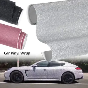 Glitter Diamond Sparkling Car Vinyl Wrap , Blingbling Matte Diamond Film Sticker DIY Self Adhesive Rhinestones Car Decor Accessories (White, 12" x 60")