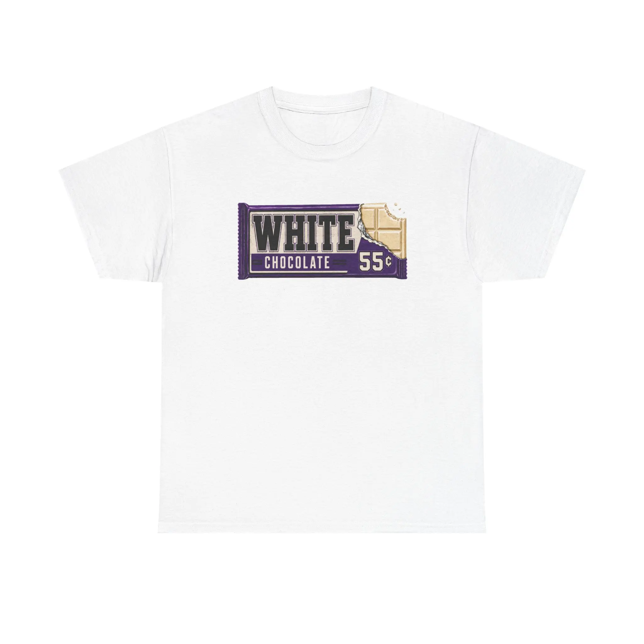 White Chocolate 55 Candy Bar Tee | Retro Candy Wrapper, Vintage Style