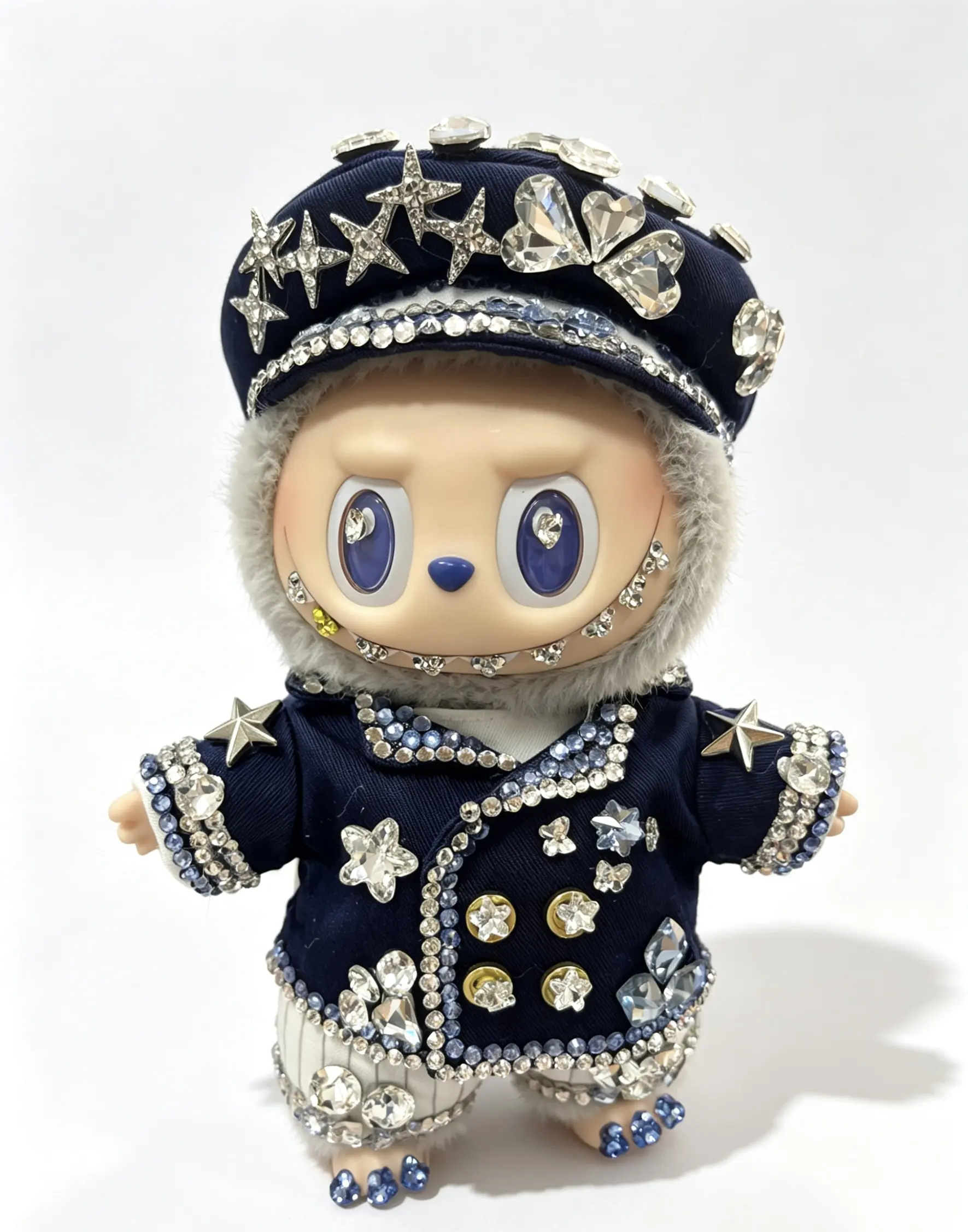 【Captain labubu】Handmade Diamond Plush Doll