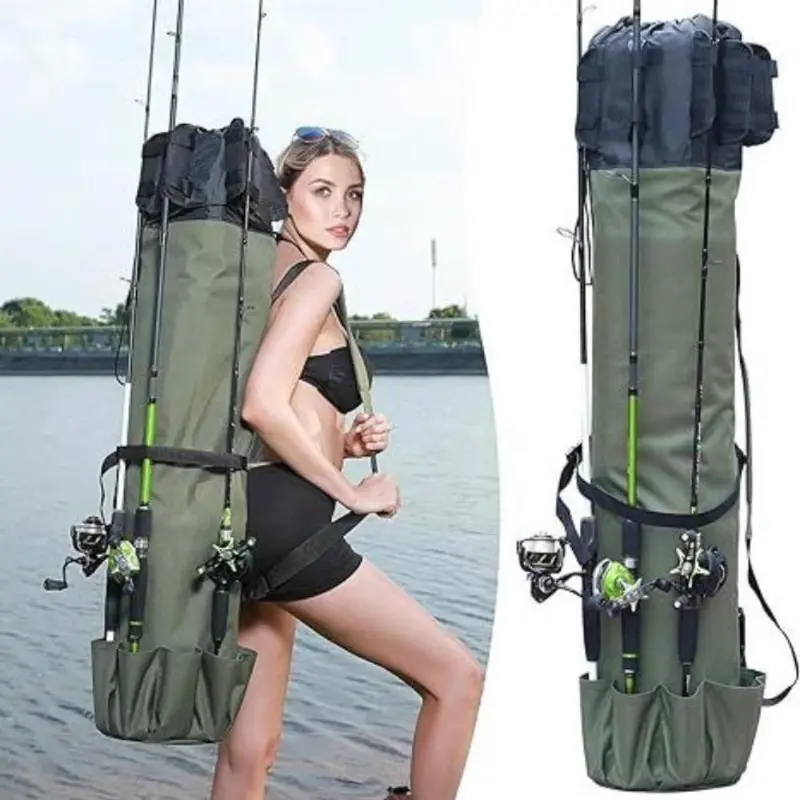 Portable Fishing Rod Bag, Multifunctional Fishing Tool Storage Bag, Outdoor Fishing Accessories, Portable Fishing Gear, Fishing Equipment for Fly Fishing, Single Camping, Picnic, Fishing Tackle