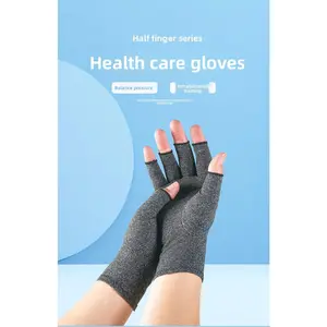Half Finger Compression Gloves New Outdoor Cycling Gloves Rehabilitation Care Joint Protection Soft Breathable Gloves