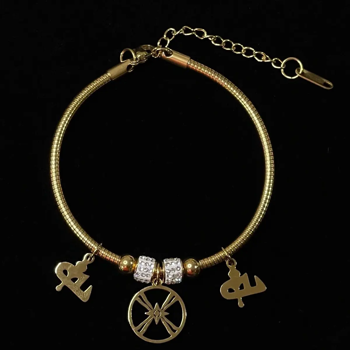 Assyrian Flag Bracelet - 18K Gold Plated Stainless Steel - Great Gift for Mom, Sister, Wife, or Best Friend