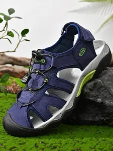 Men's Casual Outdoor Sports Sandals, Breathable Sandals, Durable Non-slip Hiking Sandals, Comfortable Beach Shoes for Warm Weather Activities
