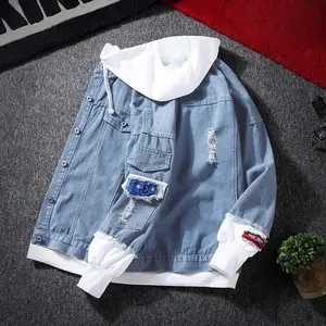 New Spring Autumn Denim Jacket For Men Trendy Korean Style Casual Baseball Uniform Versatile Couple Jacket Hoodie Top Menswear Unisex jacket