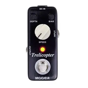 MOOER Trelicopter Guitar Pedal, Classic Optical, Tremolo Bias / Depth / Speed, Electric Guitar Effects Pedals, with True Bypass