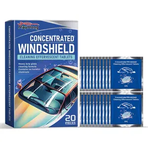 20Pcs Windshield Washer Tablets - Washer Fluid Tablets Glass Cleaner Concentrate Car Windshield Wiper Fluid Car Windshield Cleaner Automotive Glass Cleaner