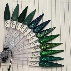 Green Acrylic Collection - Jade, Elegant Green, Enchanted Green, Metallic Green, Kelly Green, Seaweed, Mystery Green, Garland Green