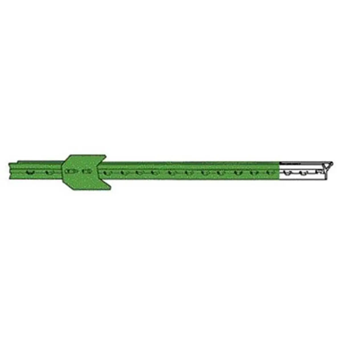 212 MAIN American Metal Fence Post - 5.0 ft. Heavy-Duty ASTM A123 Hot Dip Galvanized Steel, Green, Includes 5 Wire Fasteners, 91 lbs/yd or More, 5 T-Post Clips