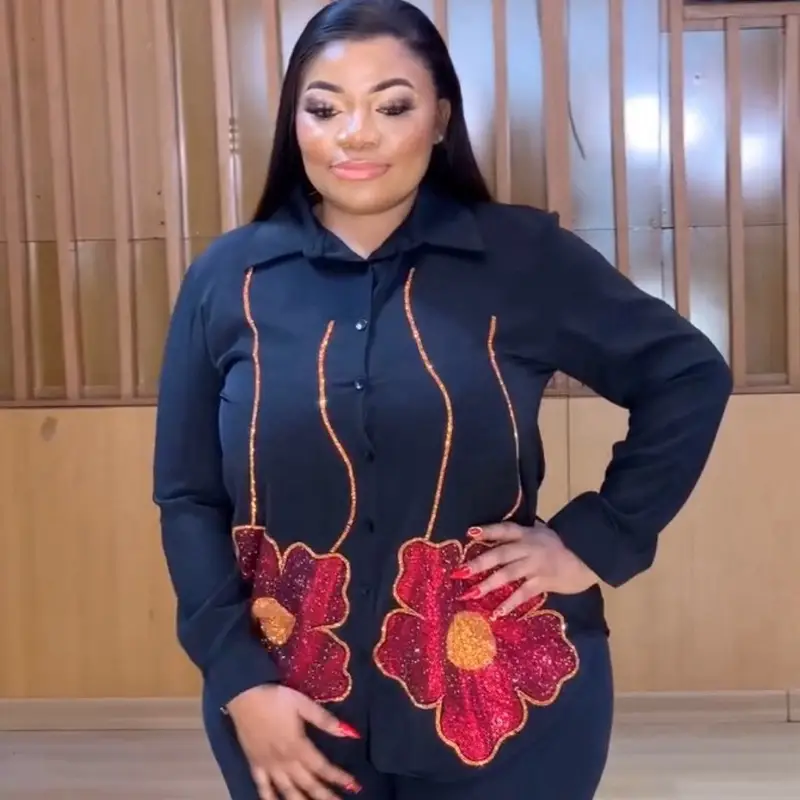 Turkey 2 Pieces Sets for Women - Top and Bottom Sets for Casual Wear Comfortable Fit Womenswear Suits Crewneck Everyday Clothing Style