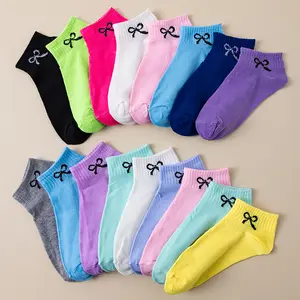 5 Pairs Dopamine Style Ankle Socks, All-Season Socks, Sports Socks, Women's Short Socks, Cute Casual Minimalist Low-Cut Socks, Comfortable Soft Breathable Outdoor Socks, Odor-Resistant Moisture-Wicking Knit Fabric, Perfect Gift for Family & Friends, Holid