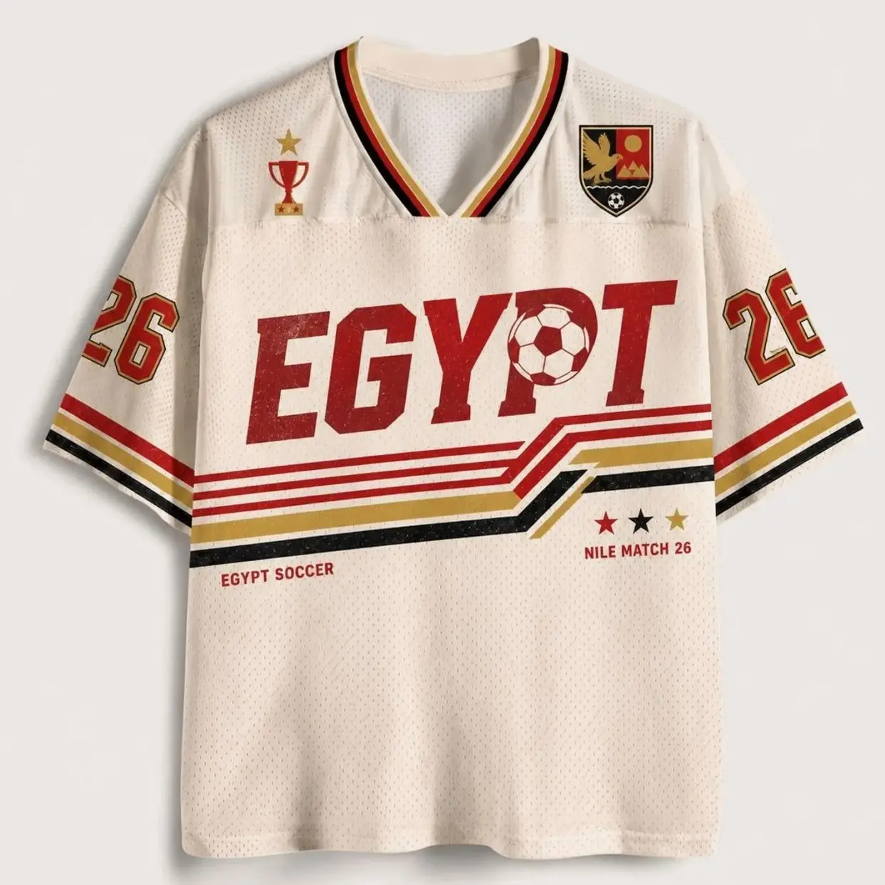 Egypt Soccer Jersey, Retro Pharaohs Shirt, Custom Name Number Jersey, Egyptian Football Fan Gift