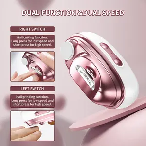 Multifunctional Electric Nail Clipper Trimmer, Automatic Polishing Pedicure Tool for Seniors & Kids, Home Use Manicure KitThe New Multi-functional Electric Nail Clipper Nail Clippers