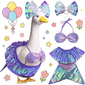 Goose Outfits 23 inch Bikini Porch Goose Summer Outfit. Cute Goose Clothes for Cement Goose Statue Decor