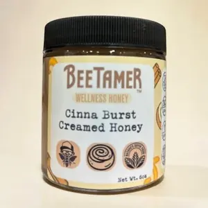 BeeTamer's CinnaBurst – Raw Creamed Honey with Organic Cinnamon