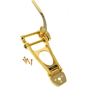 Genuine Bigsby B12 Vibrato Tailpiece with Tremolo Bar, Gold