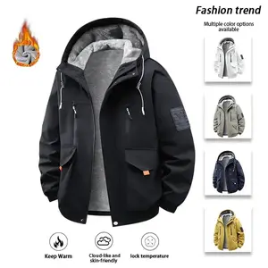 Men's Winter Coats Water Resistant Ski Snow Jacket Warm Fleece Jacket Parka Raincoats With Multi-Pockets FallFreshness Athletic Outerwear Outdoor Sportswear Outdoorfun