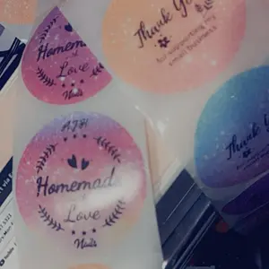 Homemade Labels for Your Business - Customizable Labels with "Thank You" and "Homemade Love" Designs