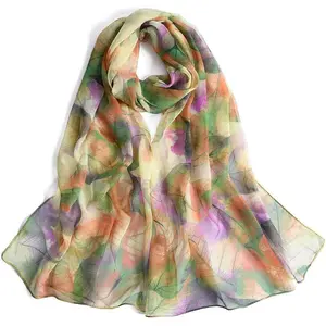 Scarf for Women Lightweight Chiffon Scarfs Fashion Sheer Scarf Shawls Wraps for Spring Summer Winter Fall