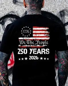 We The People 250 Years 2026 T-Shirt, 1776 Patriotic American Flag Tee | USA Freedom Hoodie | Independence Day Sweatshirt