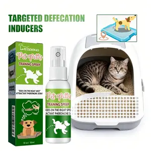 pet defecation inducer Cat and dog Kitten Kitty toilet supplies Toilet training systemlitter pellets, spray, litter tray, litter box, removal