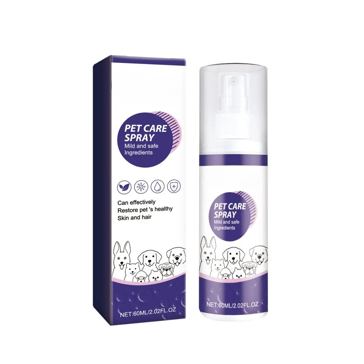 Pet Antibacterial Spray - Effective Antibacterial Treatment for Pets - Convenient Spray for Home Use
