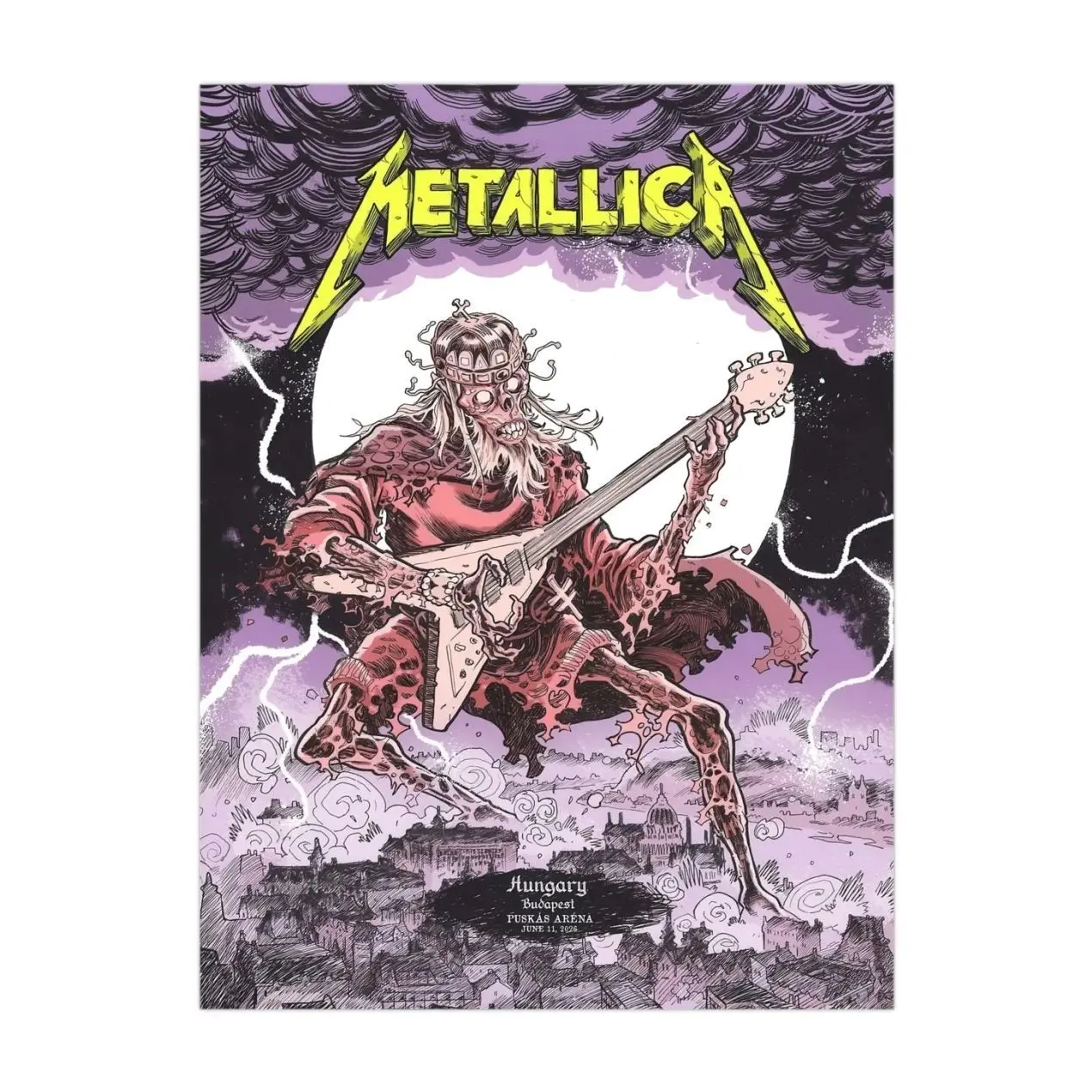 Metallica Live Budapest 2026 Night 1 - M72 Tour 2026 - Concert poster