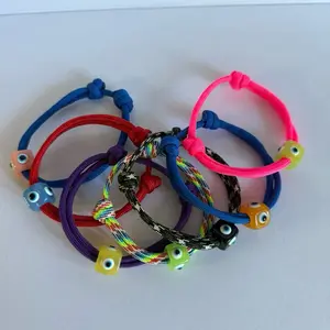 Evil eye cord bracelet