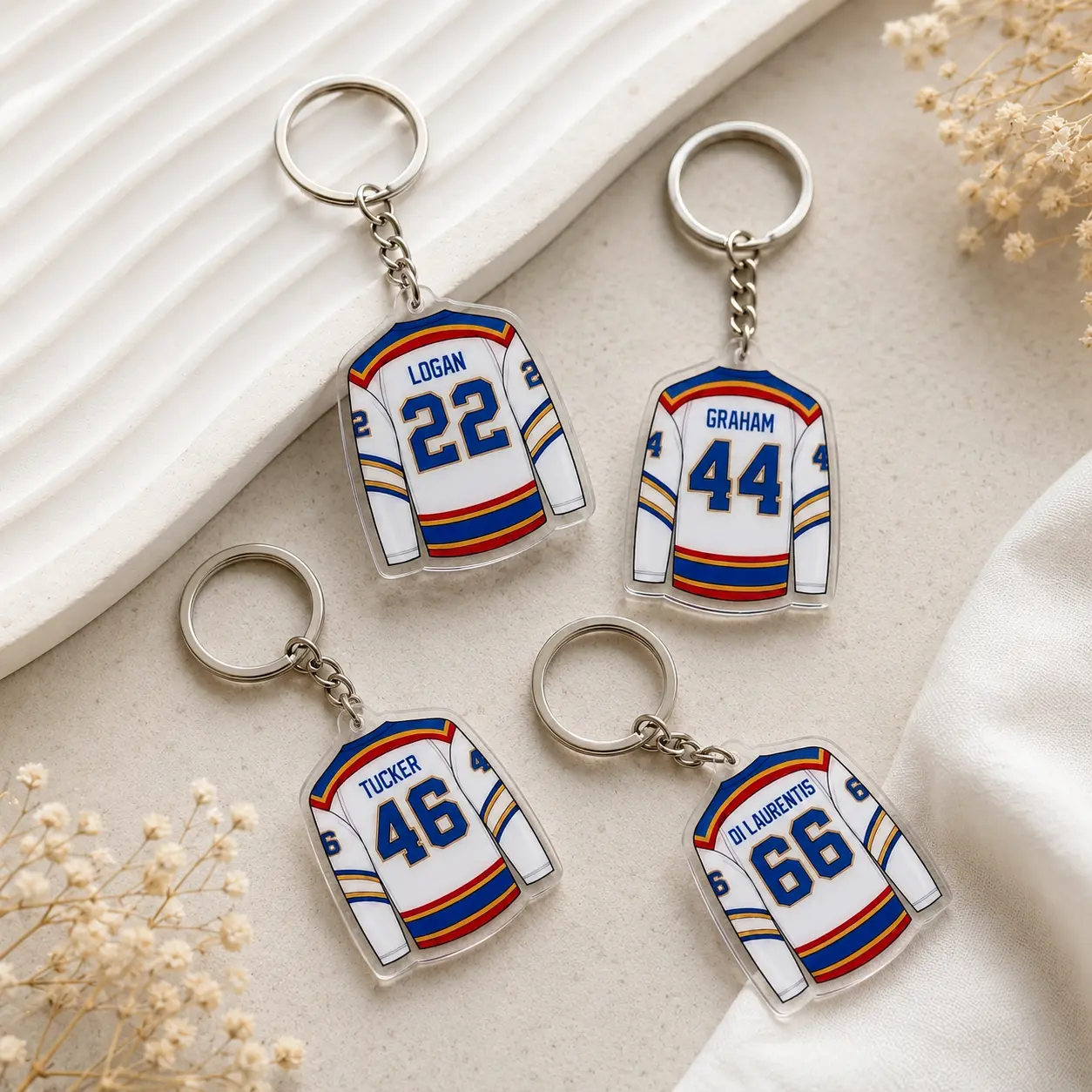 Off Campus Series Keychain Merch, Hockey Romance Keyrings, Garrett Graham, Bookish Gifts, Hockey Lover Gift