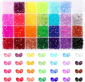 1120 count   Bicone Beads for  Making, 28 Colors, 8 MM
