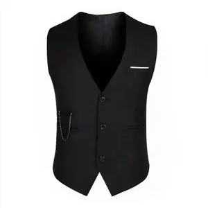 High quality men's dress vest, slim fit men's suit vest, men's vest vest, vest vest, men's casual sleeveless formal business jacket