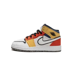 Air Jordan 1 Mid SE GS "Multi-Color Canvas" DV1316 100