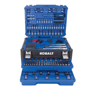 Kobalt 302 Piece SAE & Metric Mechanics Tool Set Professional Socket Wrench Ratchet Set with Hard Case Auto Repair Tool Kit for Car Truck Motorcycle Home Garage Workshop