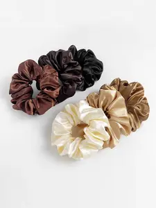 6-Pack High-End Chiffon Hair Ties, Effortlessly Captures Lazy Aesthetic, Perfect for Daily Commute, Simple and Gentle Design