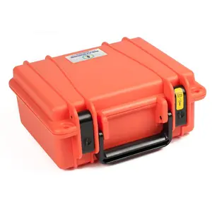 212 MAIN Seahorse 300 Tool Case - Orange Toolbox Storage Box with Masterlock Compatibility, Padlock Holes, Pressure Purge for Tool Organization