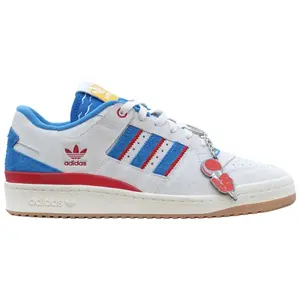 Adidas Originals Men's White/Blue Shake x  Forum Low CL Shoes, JR6383 (No Box)