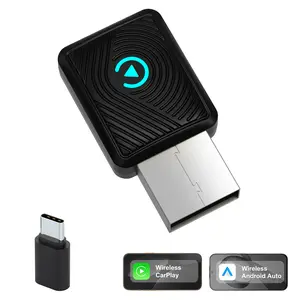 2026 Wireless CarPlay Adapter Convert Wired to Wireless Plug & Play Fast Stable Connection Apple & Android Auto Compatible Compact Design