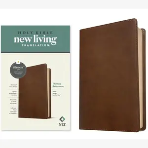 NLT Thinline Reference Bible, Filament Enabled (LeatherLike, Rustic Brown): Includes Free Access to the Filament Bible App Delivering Study Notes, Devotionals, Worship Music, and Video